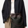 Borsa tote Flamenco in morbida pelle di agnello nappa Nero/Castagna scuro Borsa tote Flamenco in morbida pelle di agnello nappa Nero/Castagna scuro