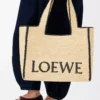 Borsa tote LOEWE Font grande in rafia Naturale Borsa tote LOEWE Font grande in rafia Naturale