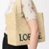 Borsa tote LOEWE Font media in rafia naturale Borsa tote LOEWE Font media in rafia naturale