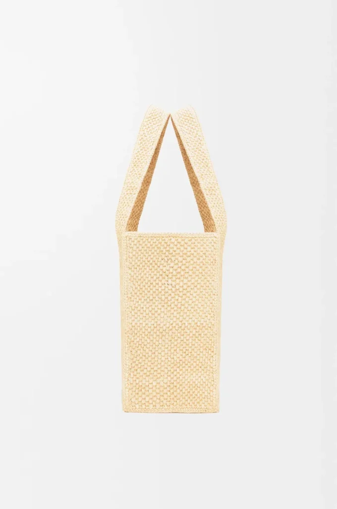 Borsa tote LOEWE Font media in rafia naturale Borsa tote LOEWE Font media in rafia naturale