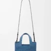 Borsa tote LOEWE Font piccola in rafia Azzurro Borsa tote LOEWE Font piccola in rafia Azzurro