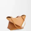 Borsa tote Puzzle Fold media in pelle di vitello lucida Warm Desert Borsa tote Puzzle Fold media in pelle di vitello lucida Warm Desert