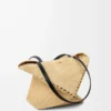 Borsa tote Puzzle Fold media in rafia Natural Borsa tote Puzzle Fold media in rafia Natural