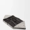 Borsa tote Puzzle Fold XXL in tela jacquard e pelle di vitello Natural/Black Borsa tote Puzzle Fold XXL in tela jacquard e pelle di vitello Natural/Black