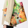 Borsa tote XL Puzzle Fold in classica pelle di vitello verde vivido/multicolore Borsa tote XL Puzzle Fold in classica pelle di vitello verde vivido/multicolore