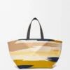 Borsa tote XXL Puzzle Fold in tela Multicolor