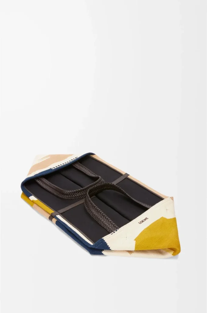 Borsa tote XXL Puzzle Fold in tela Multicolor
