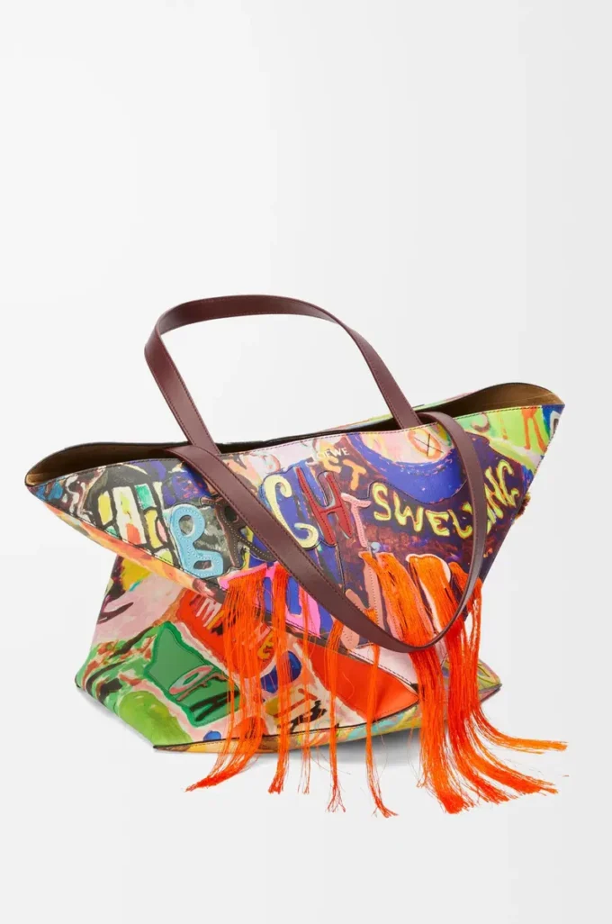 Borsa XL Puzzle Fold in classica pelle di vitello bordeaux scuro/multicolore Borsa XL Puzzle Fold in classica pelle di vitello bordeaux scuro/multicolore