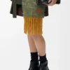 Borsellino Mini Flamenco in pelle di vitello nappa pizzicata Black Borsellino Mini Flamenco in pelle di vitello nappa pizzicata Black