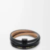 Bracciale Anagram Bombé in pelle di vitello Nero Bracciale Anagram Bombé in pelle di vitello Nero