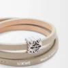 Bracciale Anagram Bombé intrecciato in pelle di vitello Corda Bracciale Anagram Bombé intrecciato in pelle di vitello Corda