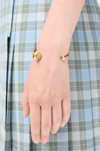 Bracciale Anagram Pebble in argento sterling Oro