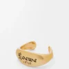 Bracciale con sigillo in argento sterling Oro Bracciale con sigillo in argento sterling Oro