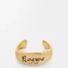 Bracciale con sigillo in argento sterling Oro Bracciale con sigillo in argento sterling Oro