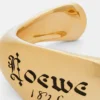 Bracciale con sigillo in argento sterling Oro Bracciale con sigillo in argento sterling Oro