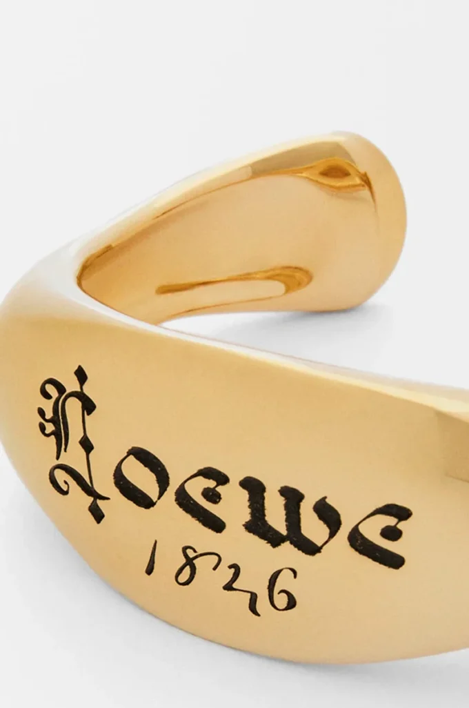 Bracciale con sigillo in argento sterling Oro Bracciale con sigillo in argento sterling Oro