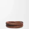 Bracciale Interlock in pelle di vitello classica Tan Bracciale Interlock in pelle di vitello classica Tan