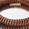 Bracciale Interlock in pelle di vitello classica Tan Bracciale Interlock in pelle di vitello classica Tan