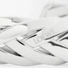 Bracciale intrecciato grande in argento sterling Argento Bracciale intrecciato grande in argento sterling Argento