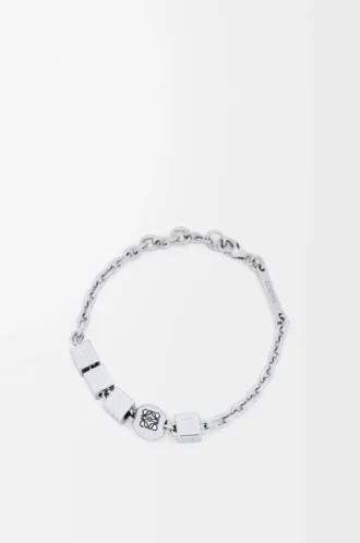 Bracciale Pebble Cube in argento sterling Argento