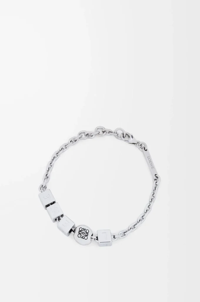 Bracciale Pebble Cube in argento sterling Argento