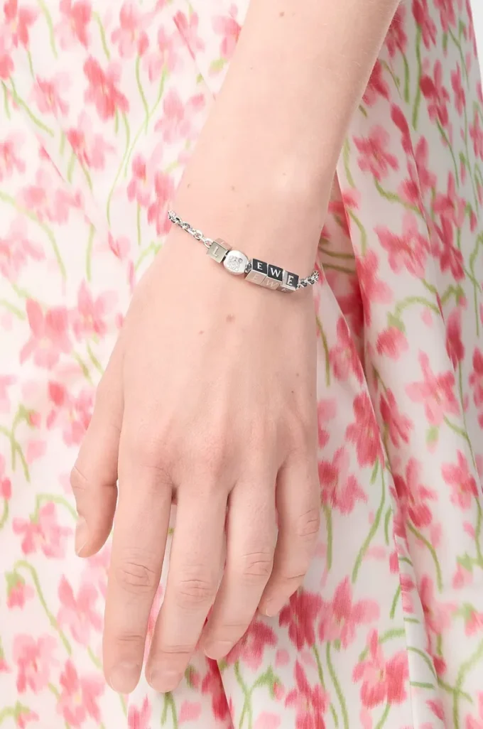 Bracciale Pebble Cube in argento sterling Argento