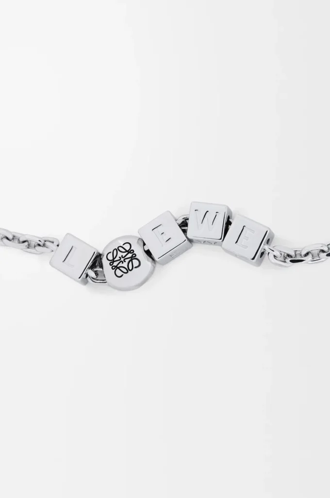 Bracciale Pebble Cube in argento sterling Argento