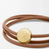 Bracciale Pebble in pelle di vitello Warm Desert Bracciale Pebble in pelle di vitello Warm Desert