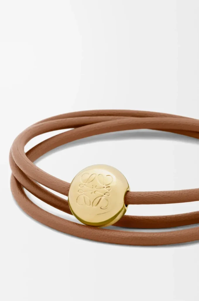 Bracciale Pebble in pelle di vitello Warm Desert Bracciale Pebble in pelle di vitello Warm Desert