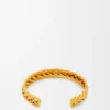 Bracciale sottile intrecciato in argento sterling Oro Bracciale sottile intrecciato in argento sterling Oro