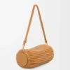 Bracelet Pouch in pelle di agnello nappa plissettata Warm Desert