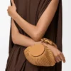 Bracelet Pouch in pelle di agnello nappa plissettata Warm Desert