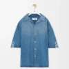 Camicia a maniche corte Anagram in denim Denim lavato