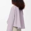Camicia a trapezio in cotone lilla Camicia a trapezio in cotone lilla