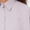 Camicia a trapezio in cotone lilla Camicia a trapezio in cotone lilla