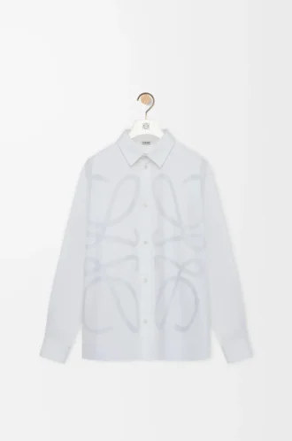 Camicia Anagram in cotone Bianco