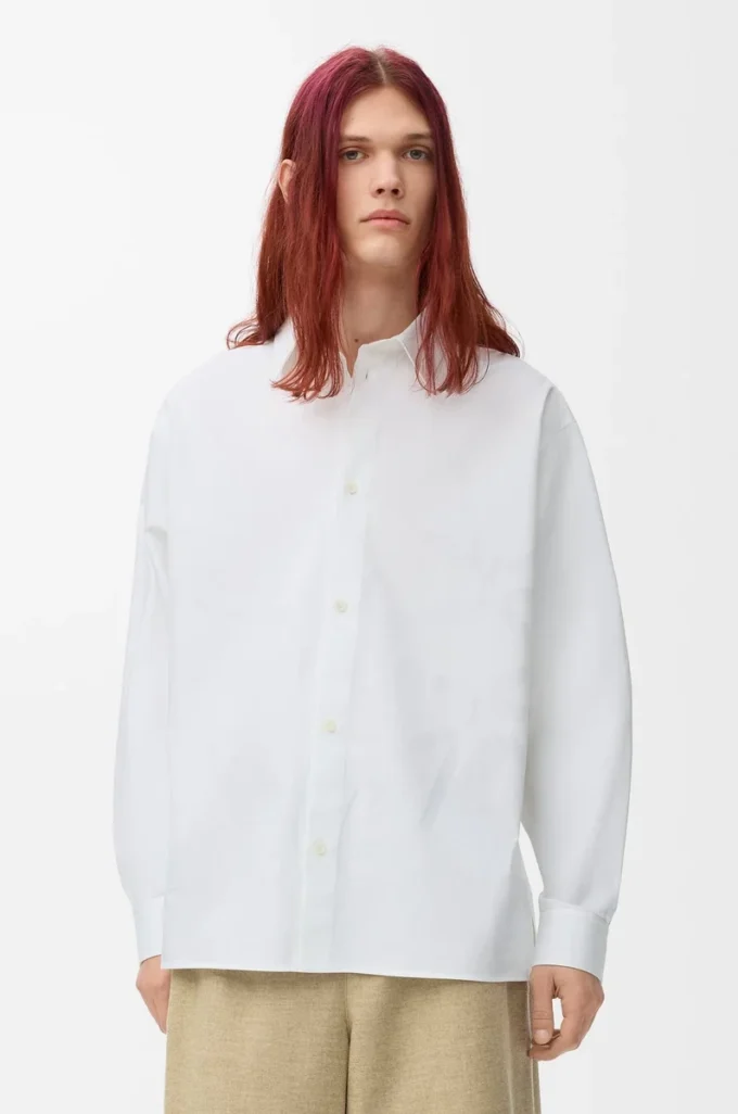 Camicia Anagram in cotone Bianco Camicia Anagram in cotone Bianco