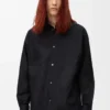 Camicia Anagram in cotone nero Camicia Anagram in cotone nero