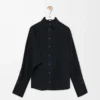 Camicia avvolgente in denim Nero Camicia avvolgente in denim Nero