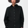 Camicia avvolgente in denim Nero Camicia avvolgente in denim Nero