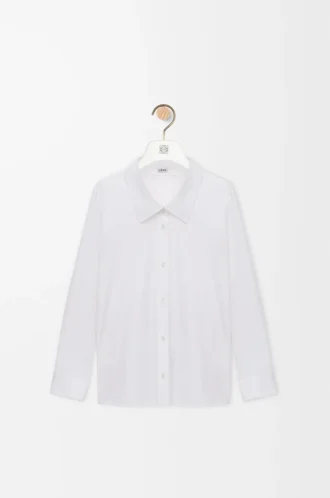 Camicia decorata in cotone Bianco