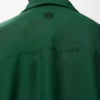 Camicia drappeggiata in seta Verde scuro Camicia drappeggiata in seta Verde scuro