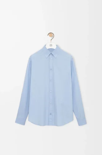 Camicia in cotone Azzurro