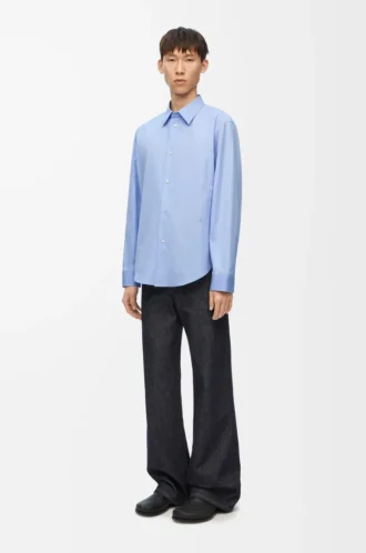 Camicia in cotone Azzurro