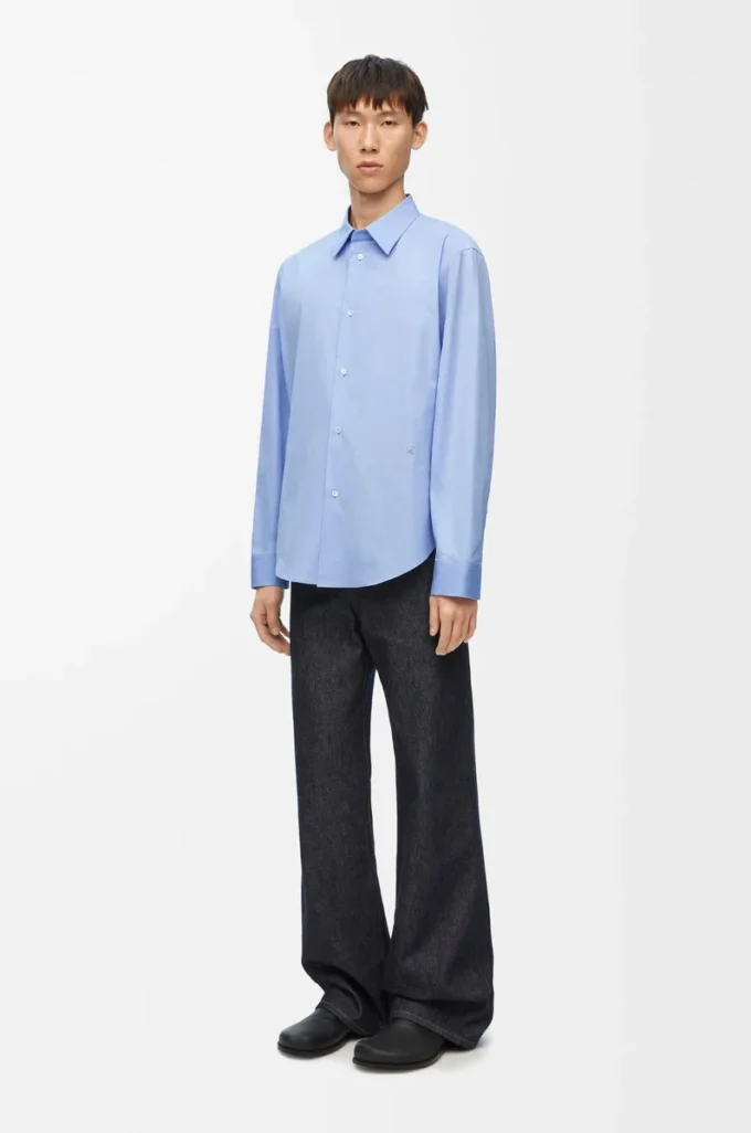 Camicia in cotone Azzurro Camicia in cotone Azzurro