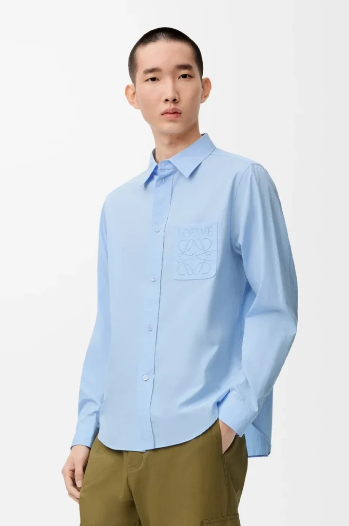 Camicia in cotone Azzurro Camicia in cotone Azzurro