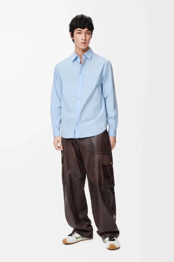 Camicia in cotone Azzurro Camicia in cotone Azzurro