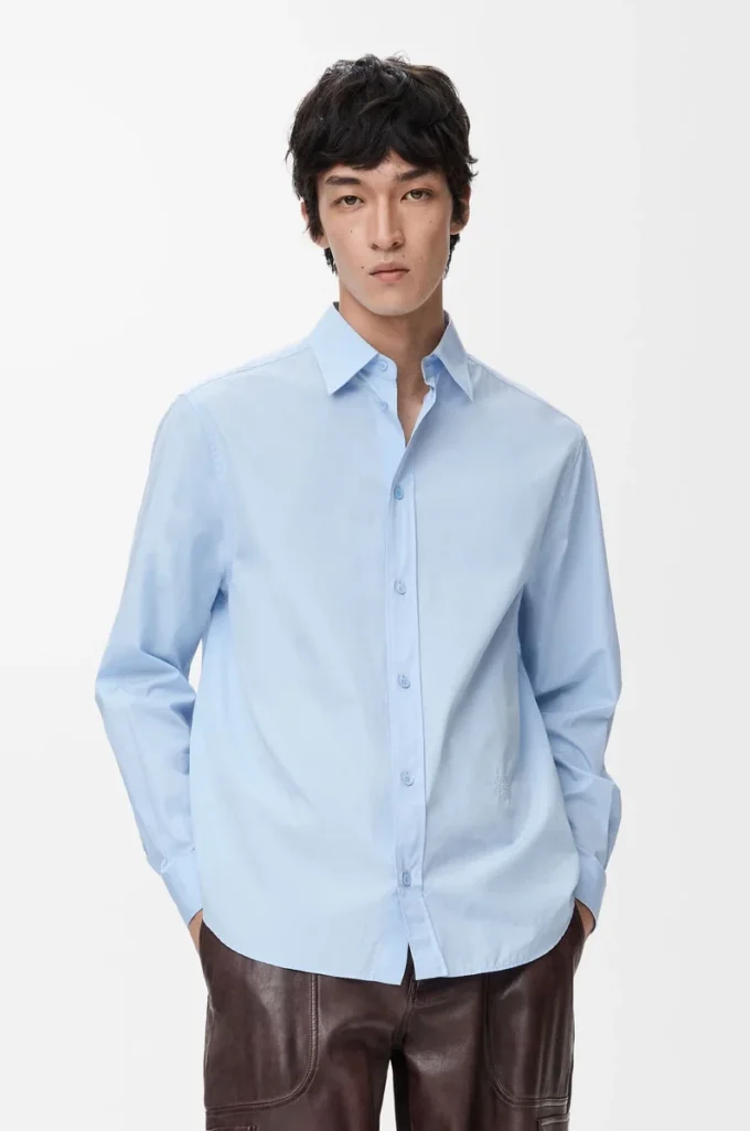Camicia in cotone Azzurro Camicia in cotone Azzurro