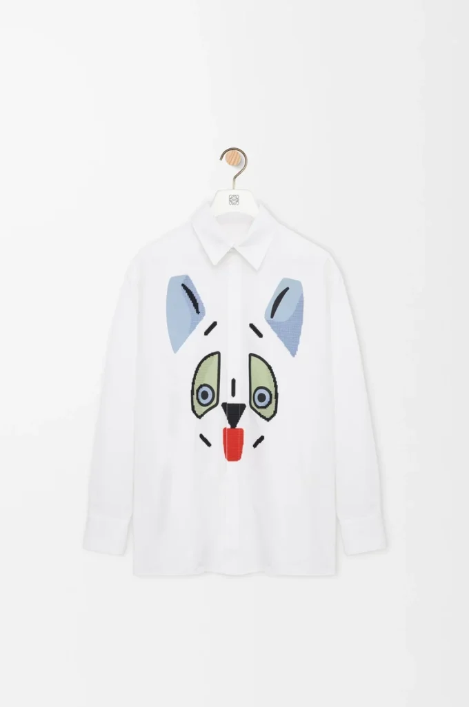 Camicia in cotone bianco