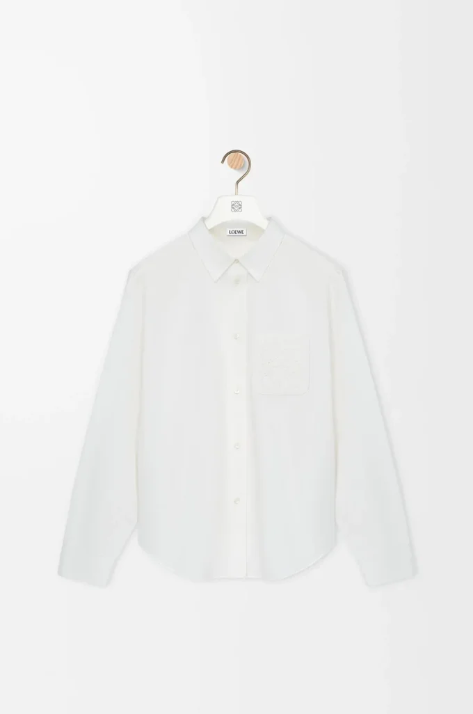 Camicia in cotone bianco